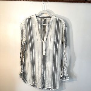 Striped Linen Top - Lucky Brand